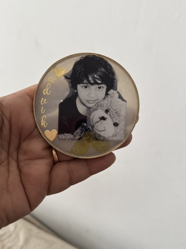 Resin Fridge Magnet - Round Custom Photo